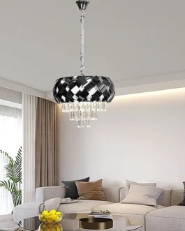 نجف مودرن فضي E14*5L قطر 40 سم